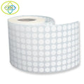 Wholesale Blank White Round Adhesive Sticker Custom Printing Thermal Barcode Labels Waterproof ECO-Friendly Self-adhesive