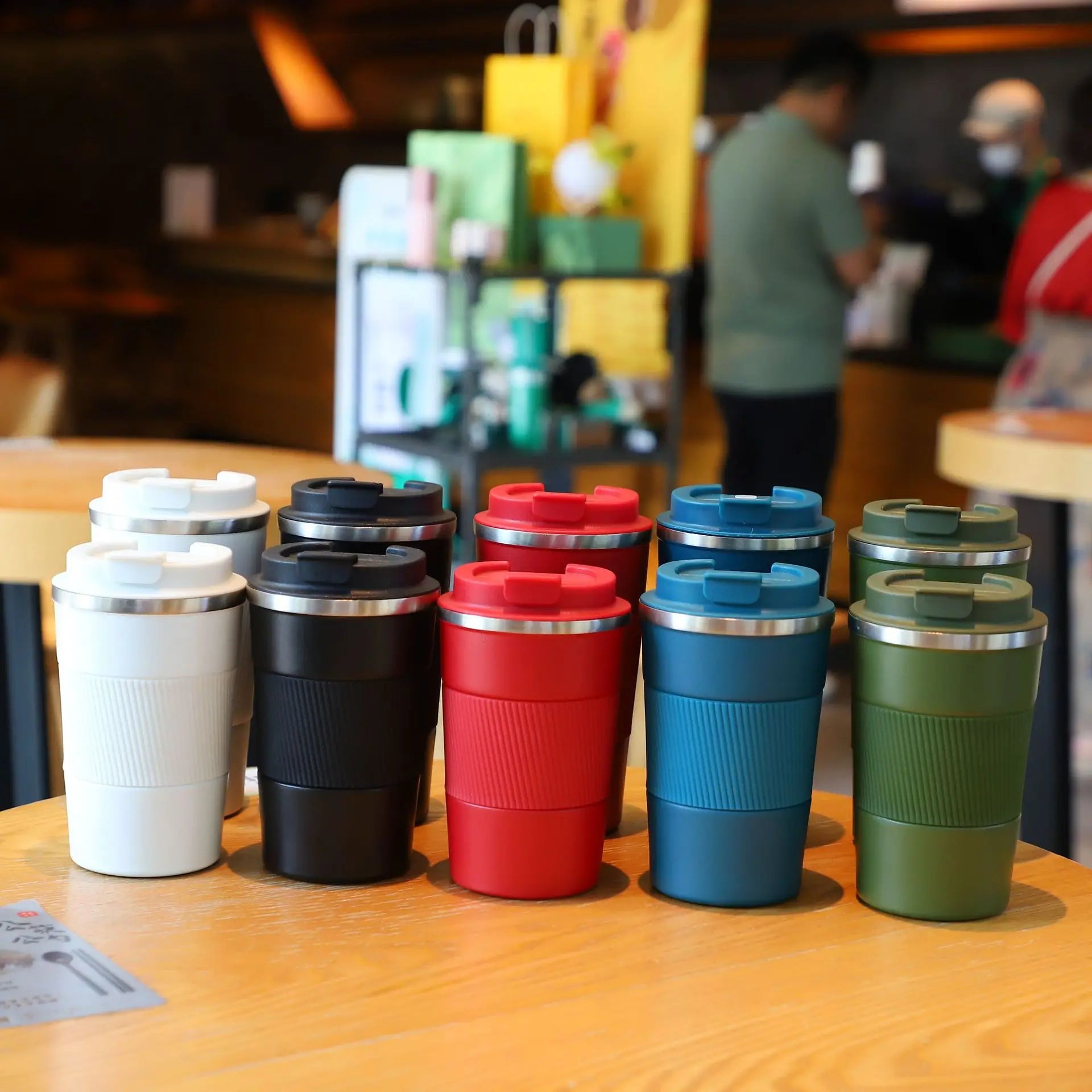 Creative 510ml Travel Coffee Mug Double Wall Stainless Steel Vacuum Termos 304 Stainless Steel Tumbl with Cup Cover