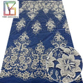 French Embroidered 3d Sequin Bead Mesh Tulle Lace for High-end Women's Luxury Wedding Dress Beaded Lace Fabric