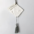 Chinese Style Hanging Car Wardrobe Air Freshener Scented Porcelain Aromatherapy Ceramic Aroma Flower Essential Oil Diffuser