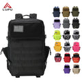 Hot Sale 45L Black Tactical Backpack with Internal Frame Waterproof Outdoor Hiking Survival Bag Zipper Closure Polyester Lining