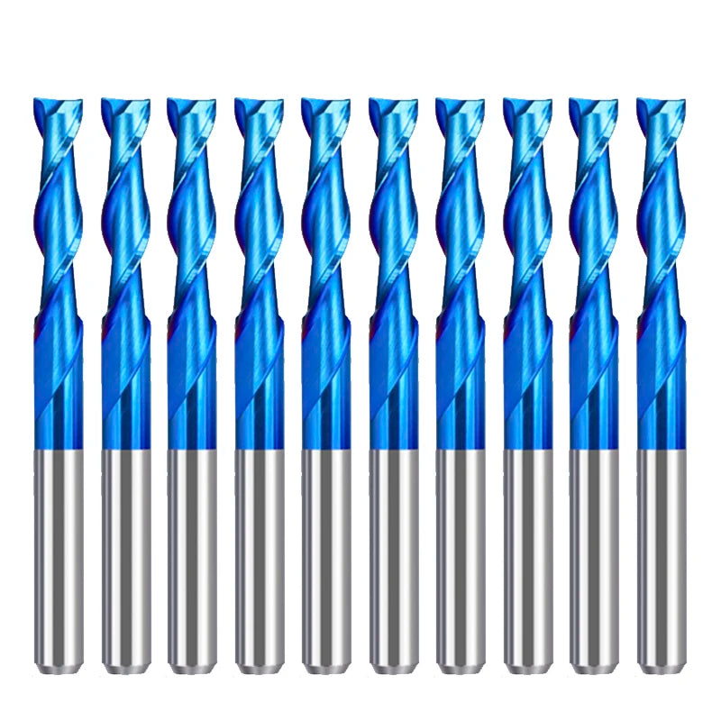Weix Manufacturing HRC45/55 Spiral End Mill Solid Carbide Finishing  Router Bit for Cutting Wood