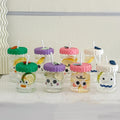 520Ml New Design Clear Drinking Tumbler Borosilicate Reusable Travel Coffee Glass Mug Children Milk Cup With Straw and Lid