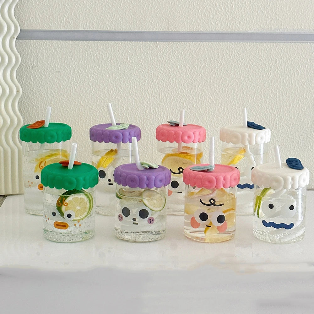 520Ml New Design Clear Drinking Tumbler Borosilicate Reusable Travel Coffee Glass Mug Children Milk Cup With Straw and Lid