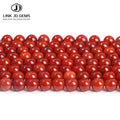 JD Wholesale 6 8 10mm Pick Size Dyed Color China Red Agate Beads Round Loose Spacer Beads for Jewelry Making