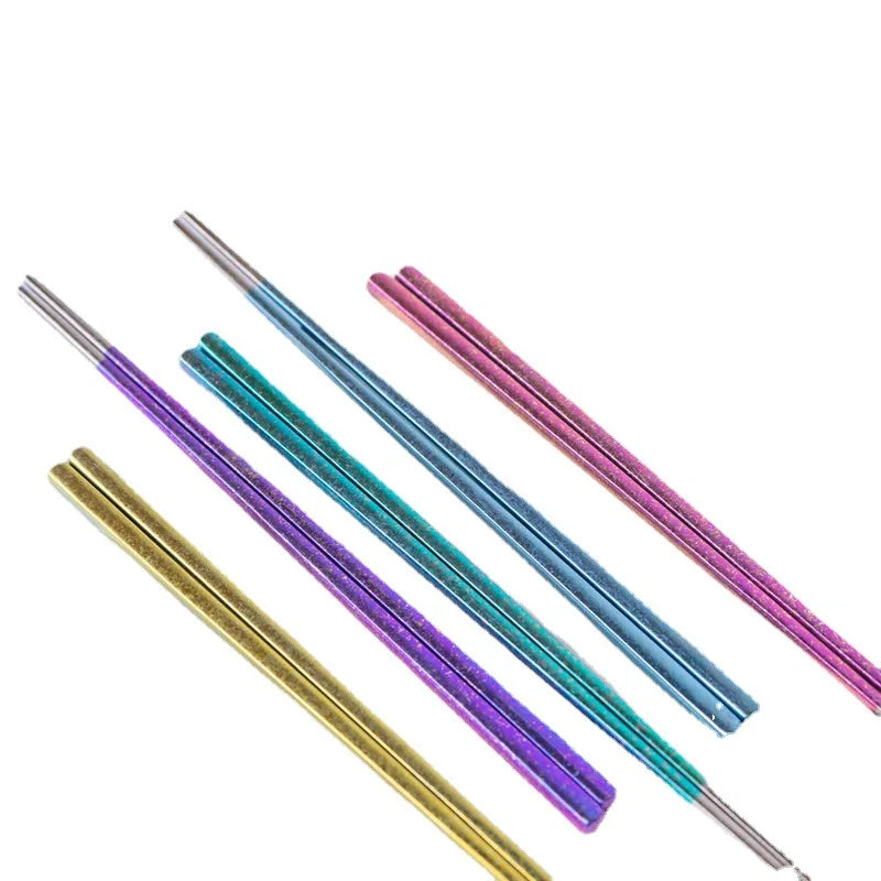 Custom Logo Eco-friendly Pure Titanium Chopsticks 248mm 18g NH Brand China Camping Hiking Travelling Outdoor Nature Color