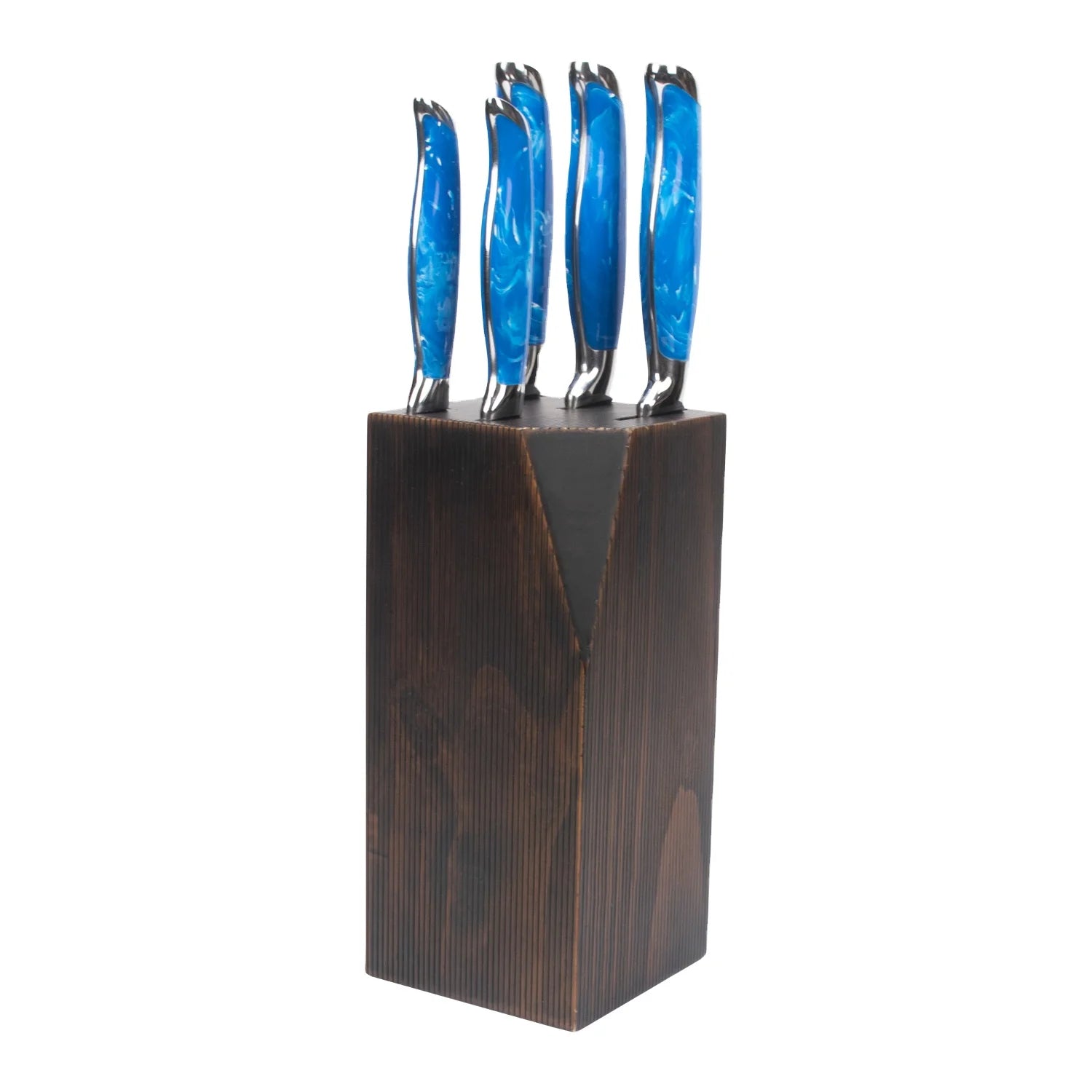 Kitchen Knife Set 6pcs Bolster High Quality Kitchen Chef Knife Set With Block Cutlery Kitchen Knife Set