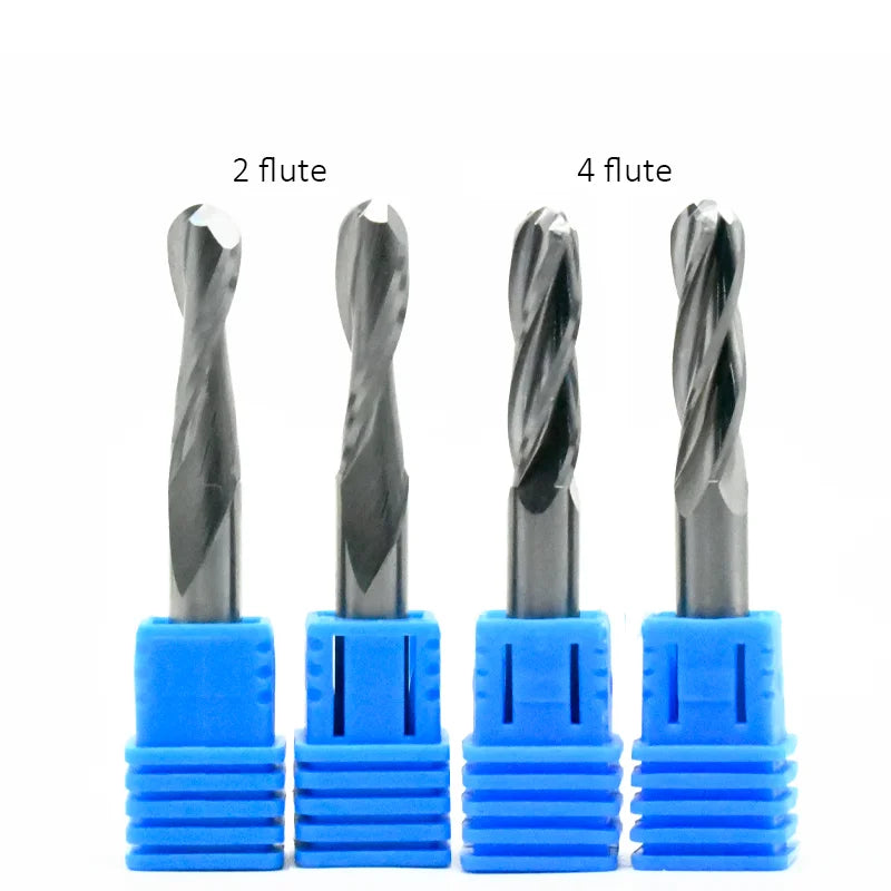All Size Low Price 6mm Ballnose End Mill for Wood Cutting Tool 3.175mm 4mm 8mm Cnc Router Bits Cutter 4mm 6mm Ball Nose Bit