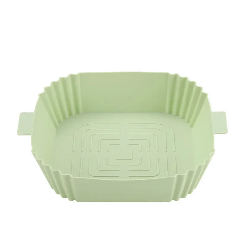 OEM ODM High Temperature Resistance Non-Stick Air Fryer Silicone Baking Tray Square Silicone Mats for Home Kitchen Use