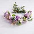 Custom Simulated Rose Daisy Flower Forest Fairy Girl Ball Flower Fairy Wreath