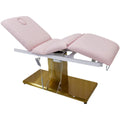 Fashion Spa Gold Electric Full Function Acupuncture Tattoo Facial Body Therapy Cupping Pedicure Chair Beauty Bed Massage Table
