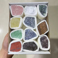 Factory wholesale Hot Sell Rough Stone Mineral Specimens Set Raw Gemstone Healing Stones Set With Box