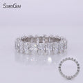 2.5*3.5MM DEF VVS VS Oval EX Cut Loose Diamond Starsgem Wedding Engagement Eternity Band 10K Gold HPHT CVD Lab Diamond Ring