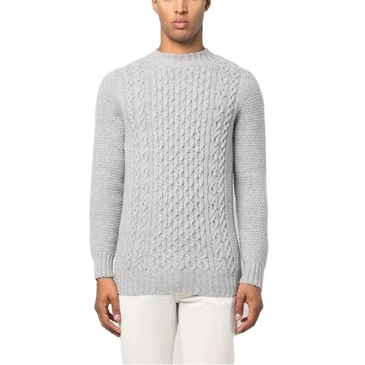 Luxury Winter Warm Men's Turtleneck Sweater Breathable Casual Long Sleeve Pullover Anti-Wrinkle and Anti-Shrink Features