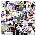 53Pcs  Cartoon Magician Magic Props Graffiti Stickers for Bottle Wall Decor Magic Show Gift Sticker