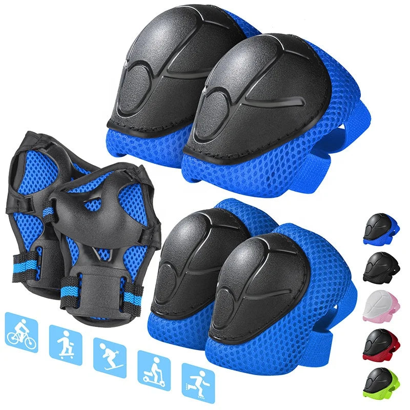 Gudook Children Kids Cycling Balance Car Inline Roller Skating Shoe Knee Elbow Palm Guard Protective Gear Pads