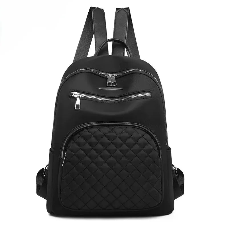 Women Classic Modern Stylish Designed Rucksack Lightweight Waterproof Shoulder Bag with Zipper Closure Backpack