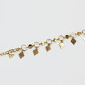 BMZ 2025 IP Real Gold Plating New Style Women Ankle Chain Ankle Chain September New Ankle Bracelet Charm Chains