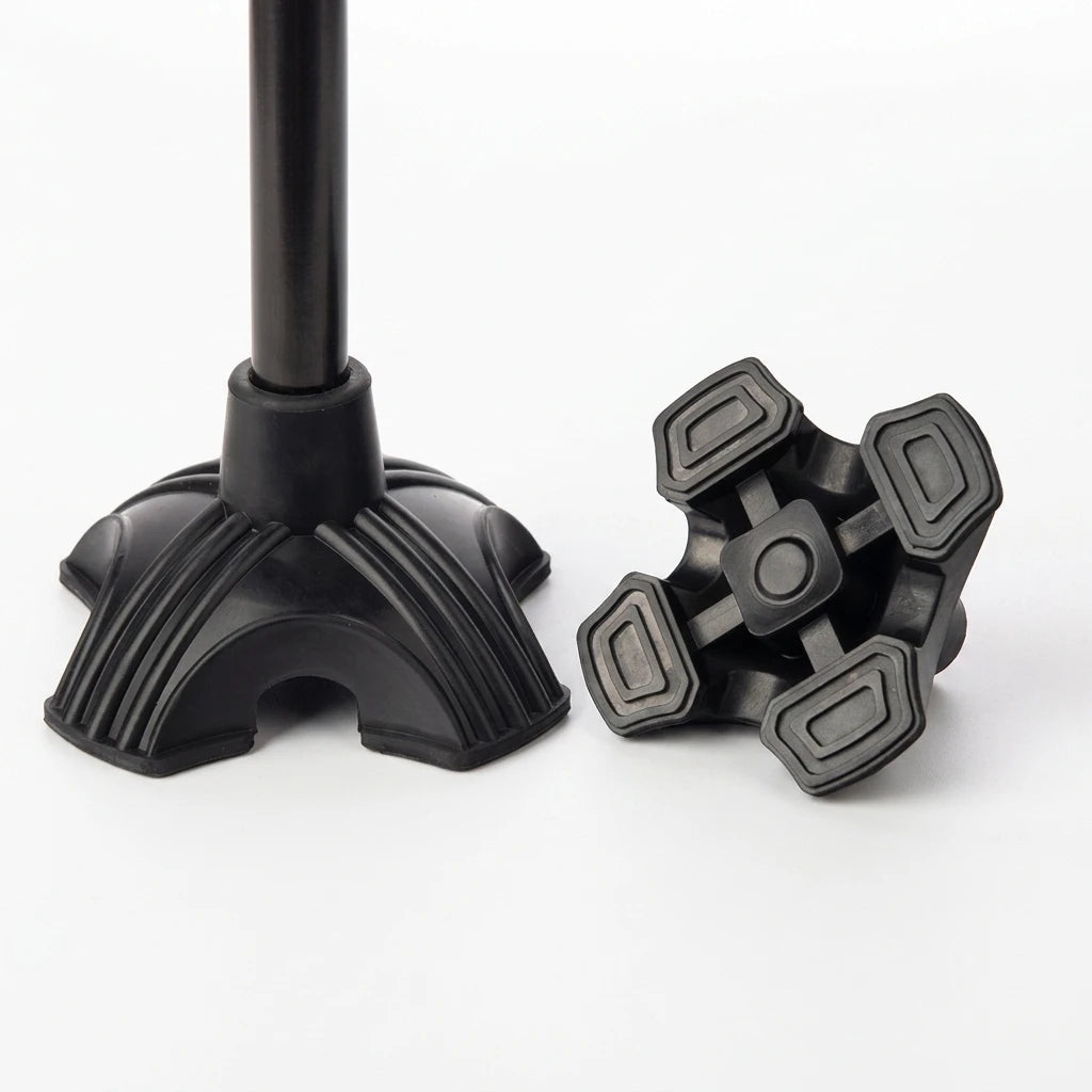 Reusable Anti-Slip Armrest Crutch Tips Four-Legged Crutch Feet Cover with Rubber Pad 16-19-22mm Underarm Furniture Pads