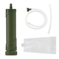 Portable Outdoor Water Purifier with Manual Power Source 0.01 Micron Filtration for Camping Hiking Emergency Survival