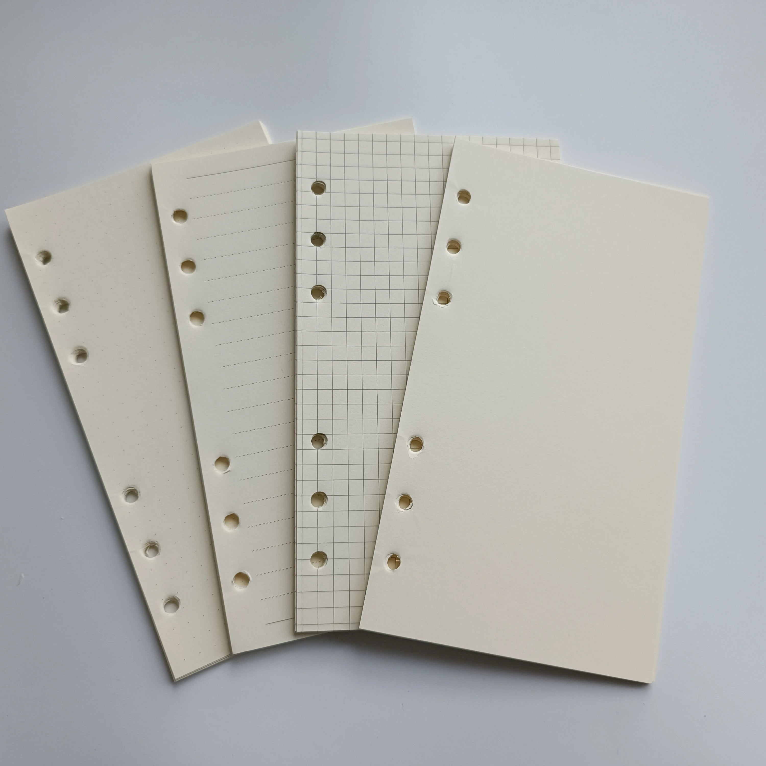 Wholesale A5 A6 Notebook Refill 6 Rings Spiral Binder Inner Inserts Loose Leaf Planner Diary Inside Filler Papers Inner Page