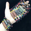 SC Hot Sale Simple Pray Lucky Bangle Bracelet Trendy Agate Bracelet Fashion Tibet Dzi Bead Bracelet for Women Men