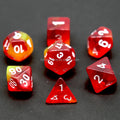 HS Custom Logo D20 Polyhedral DnD RPG Board Games Set 7pcs Mixed Color Dice for Dungeons and Dragons