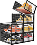Shoe Storage Boxes Shoe Display Case Sneaker Storage Clear Shoe Organizer for Closet Clear Shoe Boxes Stackable