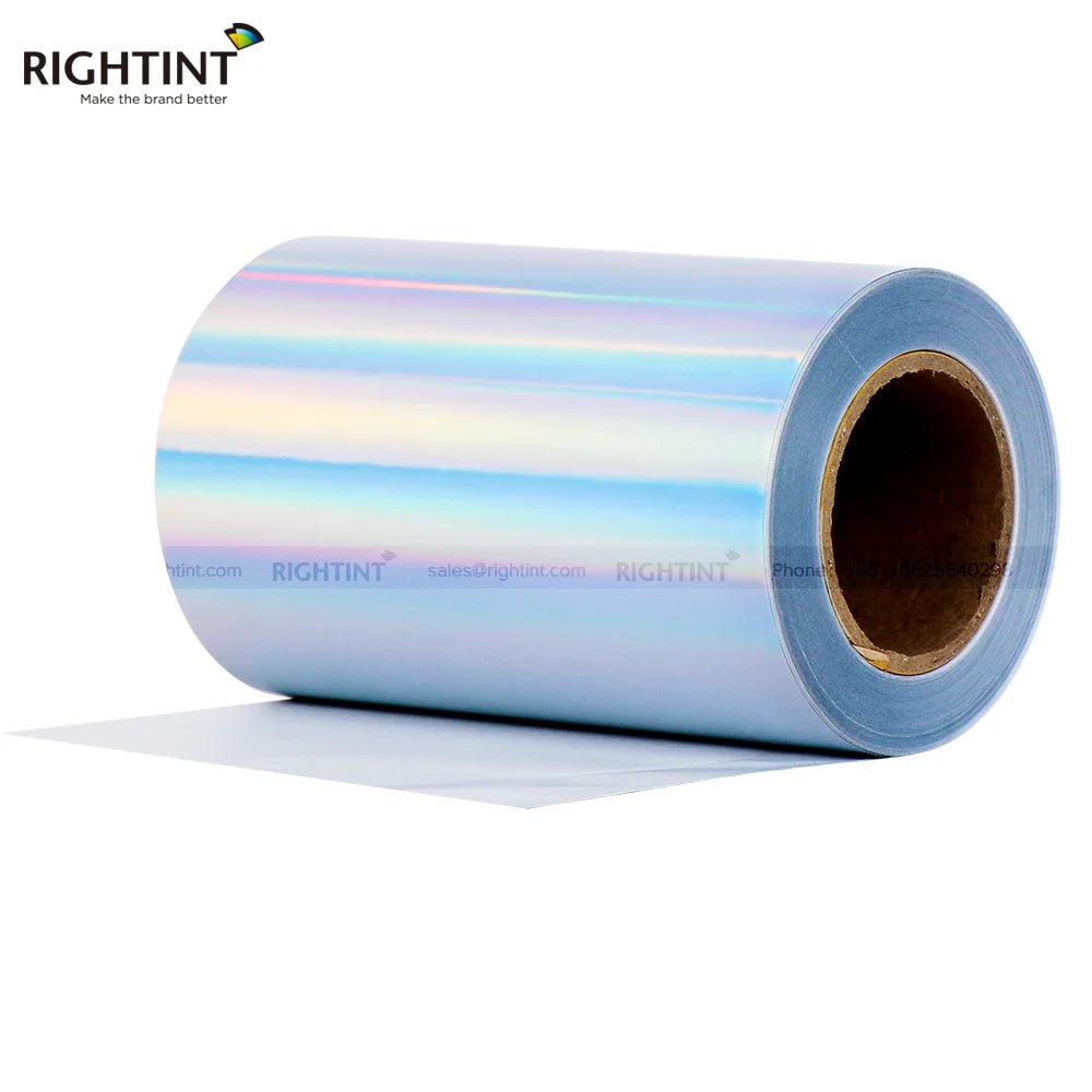 Right 2022 New Arrival Single Sided Adhesive Holographic Film Paper for Inkjet Water Activated Acrylic Polyester Masking