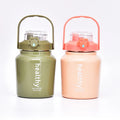 Children'S Vacuum Insulation Cup Large Capacity 304 Stainless Steel Straw Cup With Lids