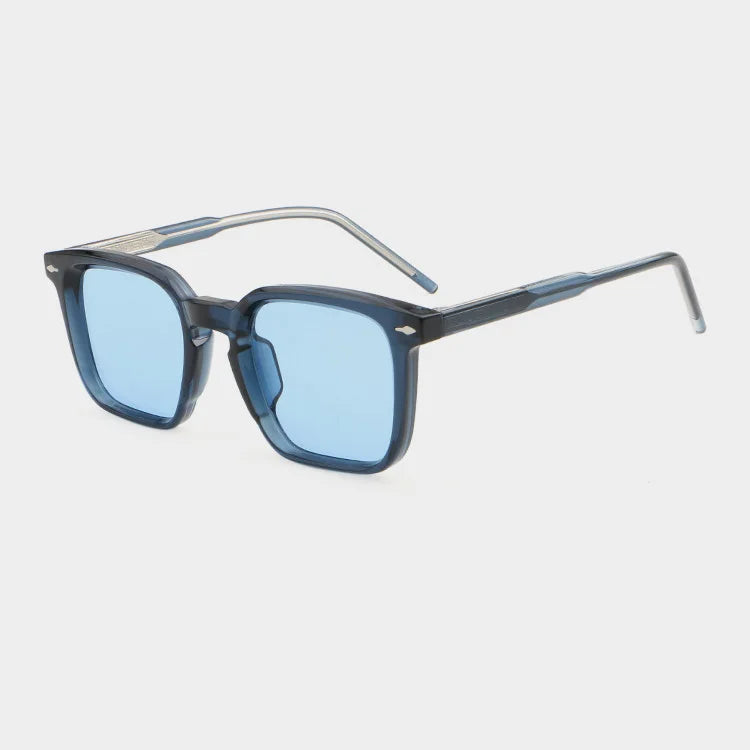 Hot Sale 2025 New Square Frame CP Pin Temple Sunglasses Retro Luxury Unisex Wholesale Customizable