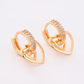 Fine Jewelry Earrings Party New Trend Gold Plated Fashion Earring Design Jewelry love Shape Earrings Boucles D'oreilles Jhumke