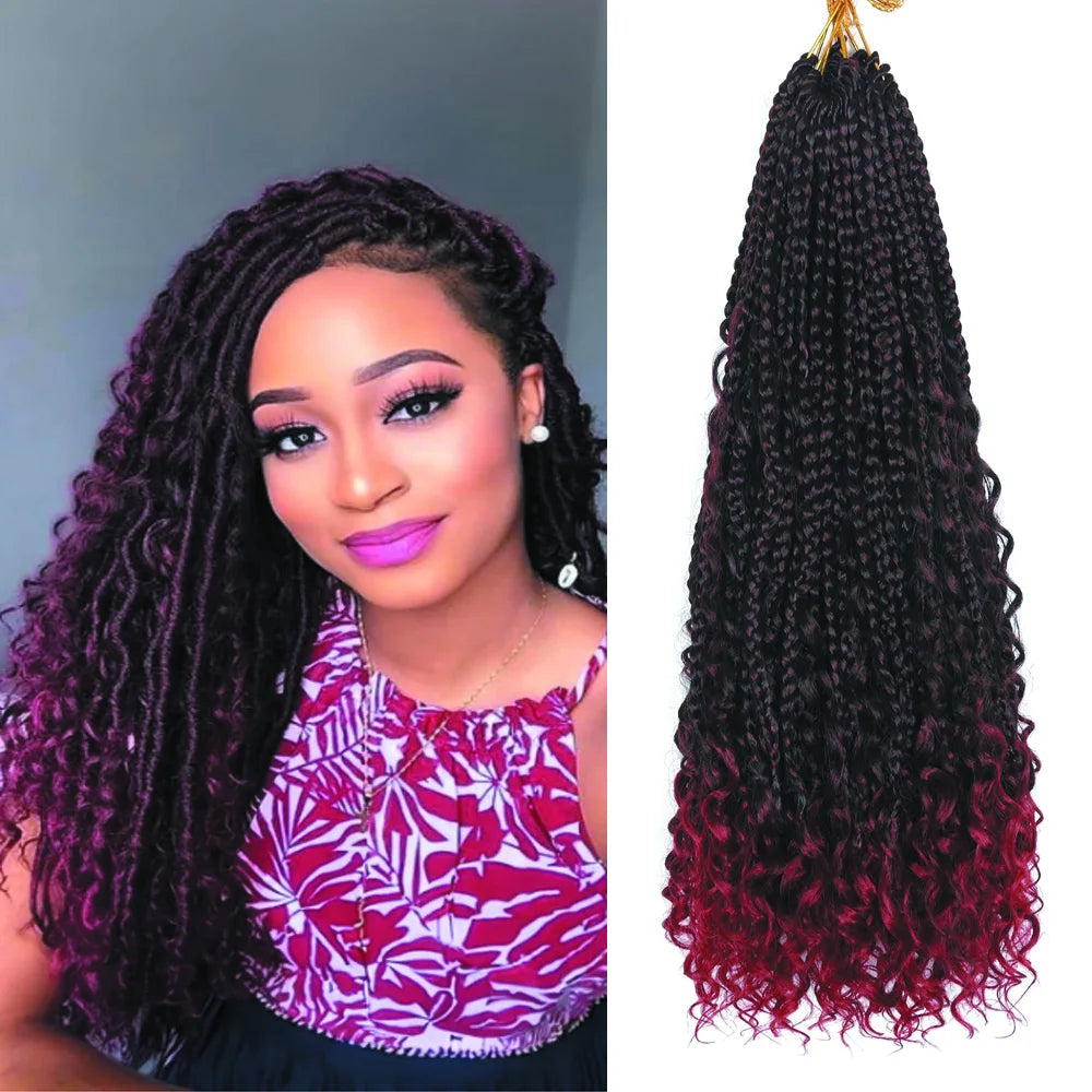 Braids Boho Goddess Box Braids Crochet Hair Box Braid Crochet Hippie Crochet Hair Extensions