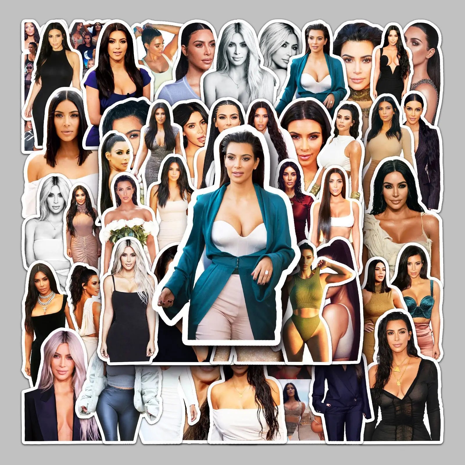 50PCS Kim Kardashian Sexy Hot Album for Laptops Refrigerator Car Hot Girl Photo