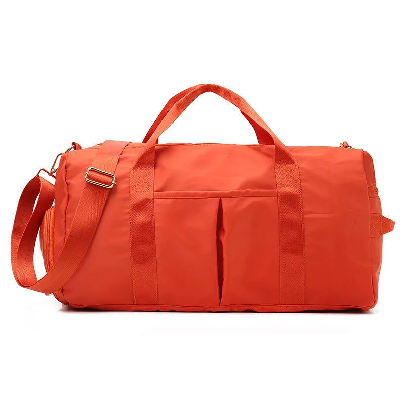 New Women Waterproof Travel Duffel Bag Pink Sequin Custom Overnight Tote Low MOQ