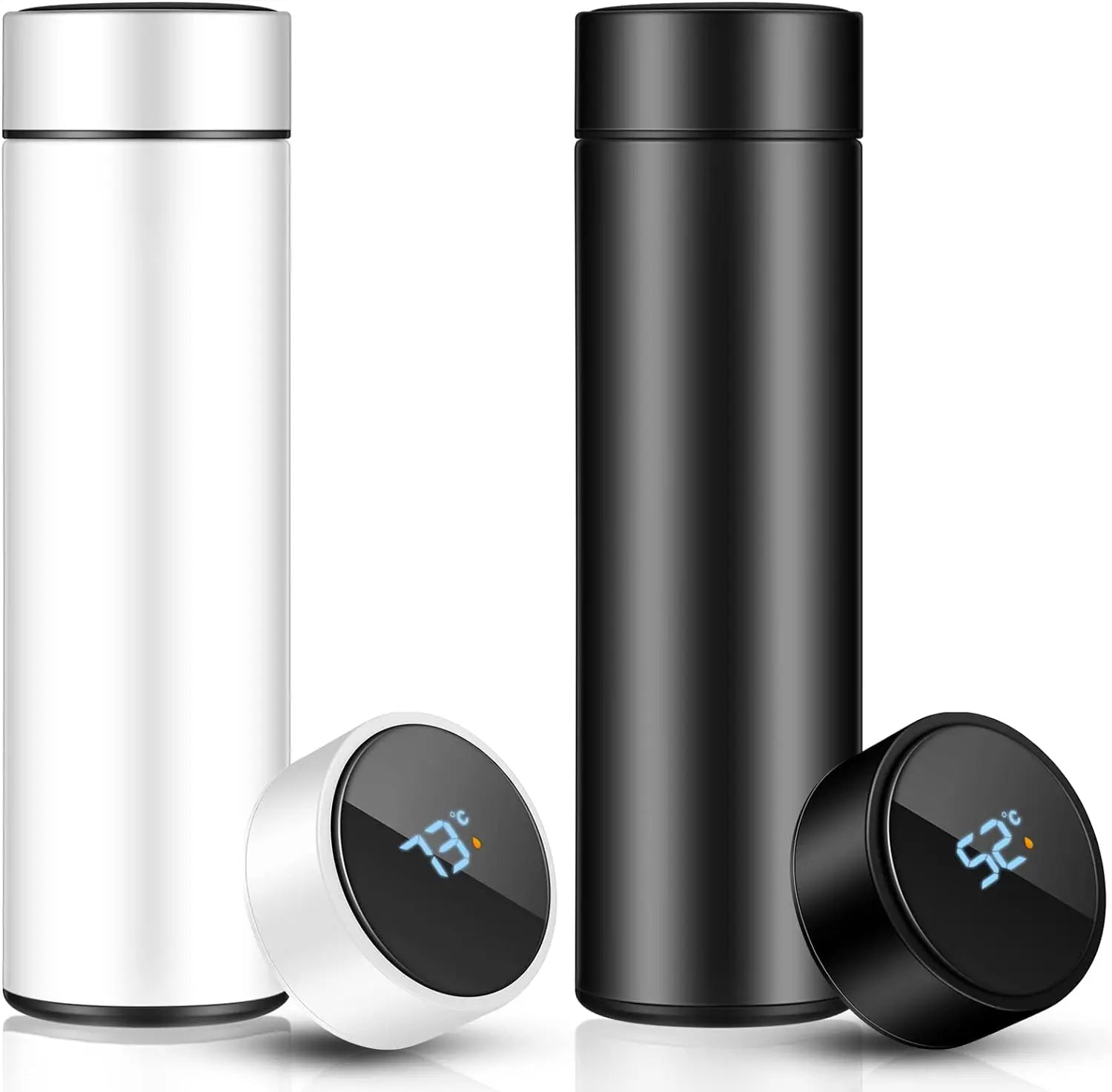 Smart Water Bottle with Digital Temperature Display LED Thermal Cup Stainless Steel Double Wall Vacuum Insulated Travel Mug