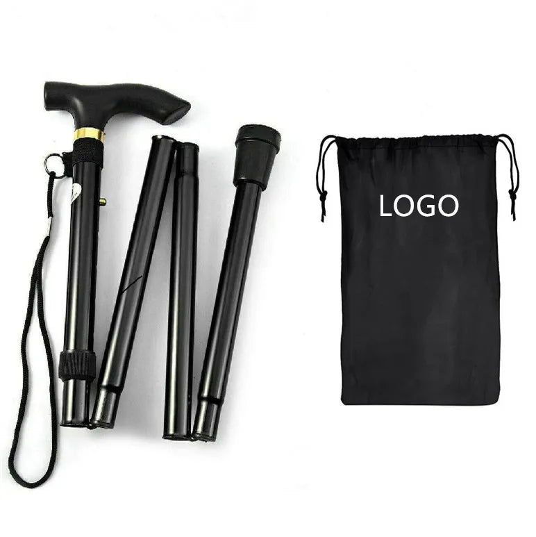 CE Certificate Wholesale Folding Lightweight Cane Multiple Colors Walking Folding Stick Aluminium Walking Cane 84-93CM
