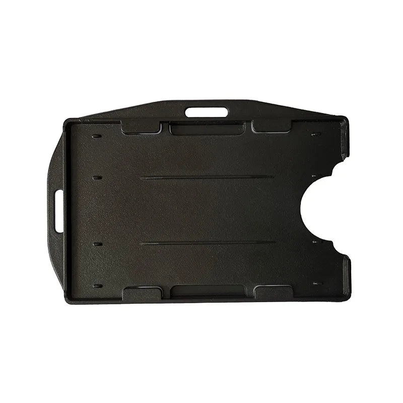 BSCI Transparent pp Credit Card Holder  Hard Plastic Black ID Card Holder
