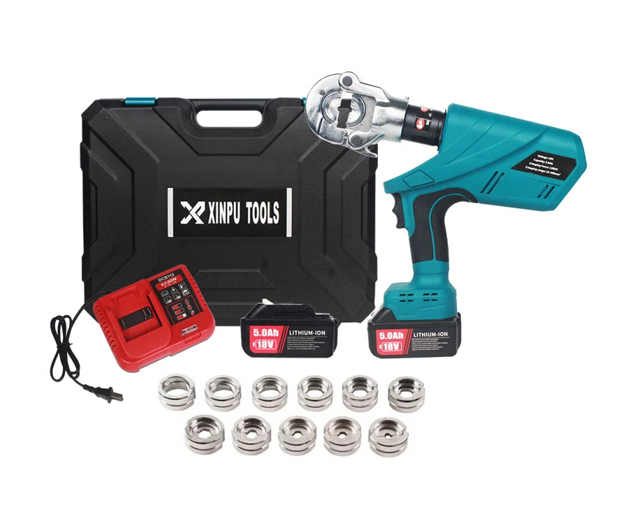 EZ-300 18V Rechargeable Electric Hydraulic Pliers Battery Powered Cable Crimping Tools for Copper Aluminum Terminals