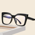 New Arrival Oversized PC Cat Eye Big Optical Frames Anti Blue Light Ray Glasses For Women