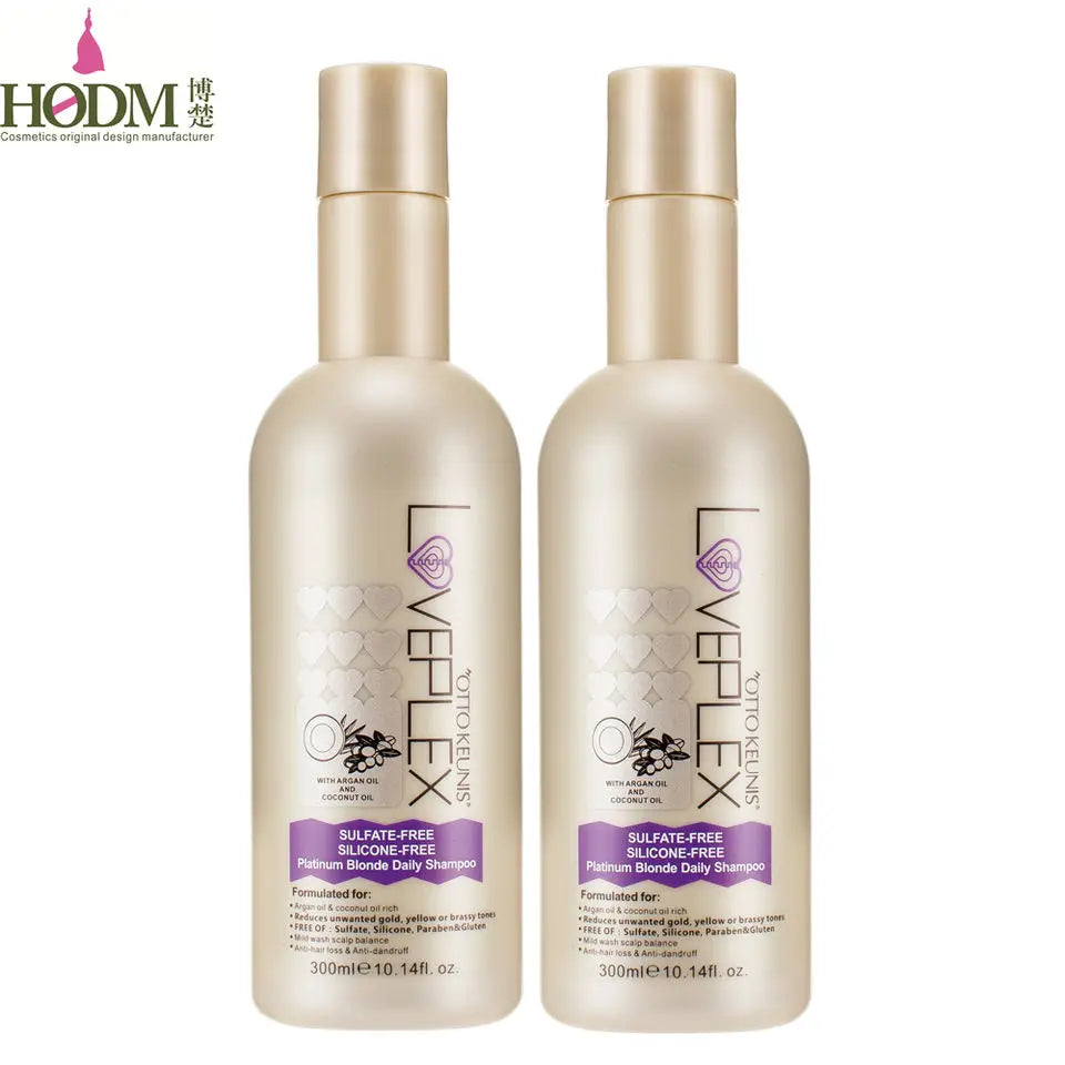 LOVEPLEX Sulfate Free Silicone Free Protect Blonde Hair Platinum Daily Shampoo and Conditioner