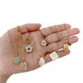 RisingMoon New Fashion Ins Style Stainless Steel Butterfly Heart Geometric Necklace for Women