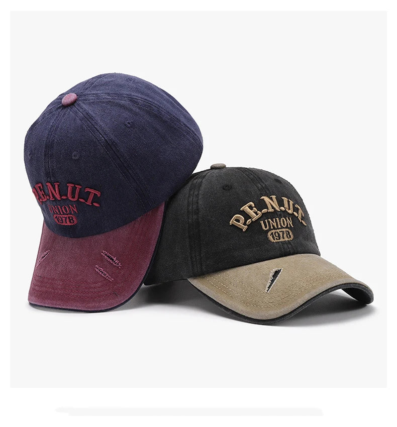 Custom Unisex Adjustable Embroidery Logo 100% Washed Cotton Brushed Twill Assorted Colors Vintage Washed Soft Baseball Cap