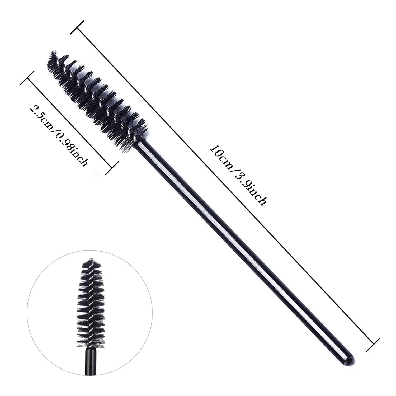 Wholesale Black Disposable Brushes Cylindrical Nylon Cleaning Brush for Beauty & Personal Care
