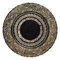 Home Table Decor Glassware Platters Black and Gold Dinner Plates Dining Table Vintage Wedding Serving Trays Glass Charger Plates