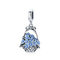 925 Sterling Silver Flower Basket Metal Charm Fit Original Silver Bracelet Girls DIY Jewelry Make Silver Beads SCC1717