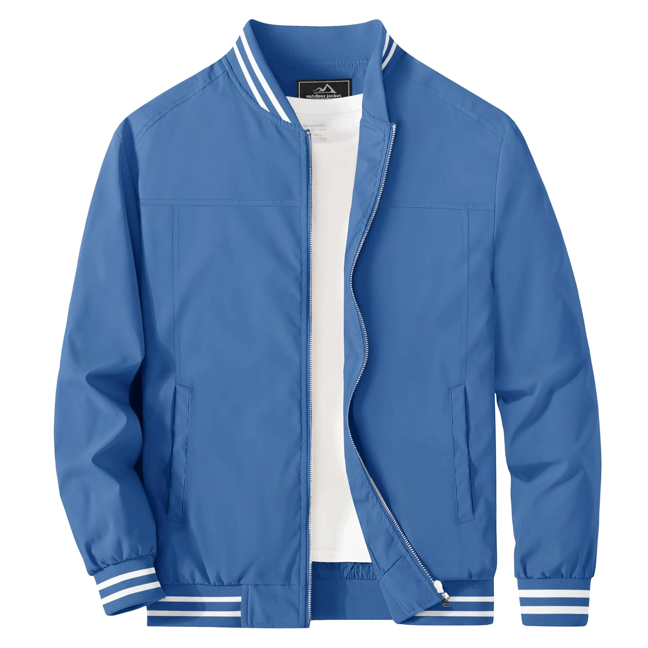 Wholesale Men'S Bomber Jackets Custom Logo Bomber Men Zipper Jacket Winter Sports Jacket for Men