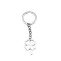 Four Leaf Clover Keychain Metal Plant Key Chains Lucky Keychain Gifts Spiritual Nature Keyring Bag Charm Pendant Clover Keychain