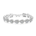 LUIOXIN Brass Simple High Quality Zircon Jewelry Accessory Bling Water Drop Bracelet