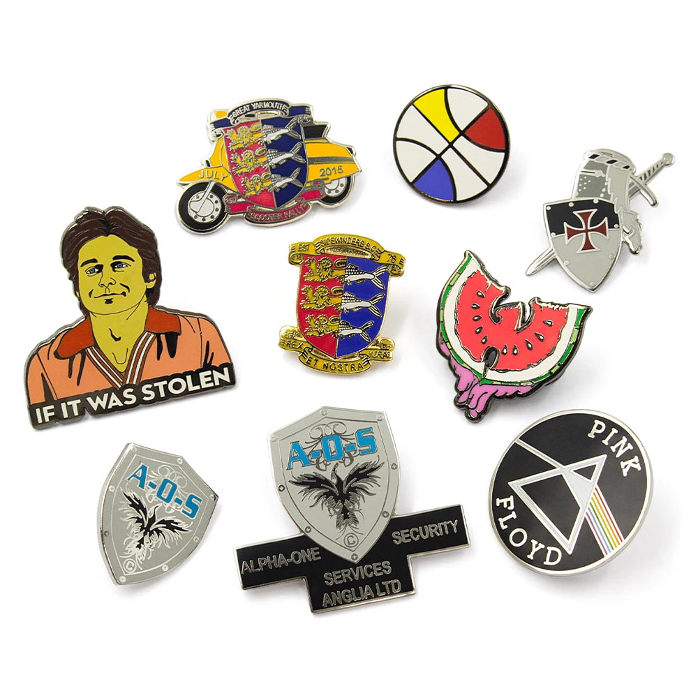 Manufacturer Factory Custom Antique Style Enamel Lapel Pins Hard Metal Badges Pin Soft Anime Cartoon Personalized Enamel Pins